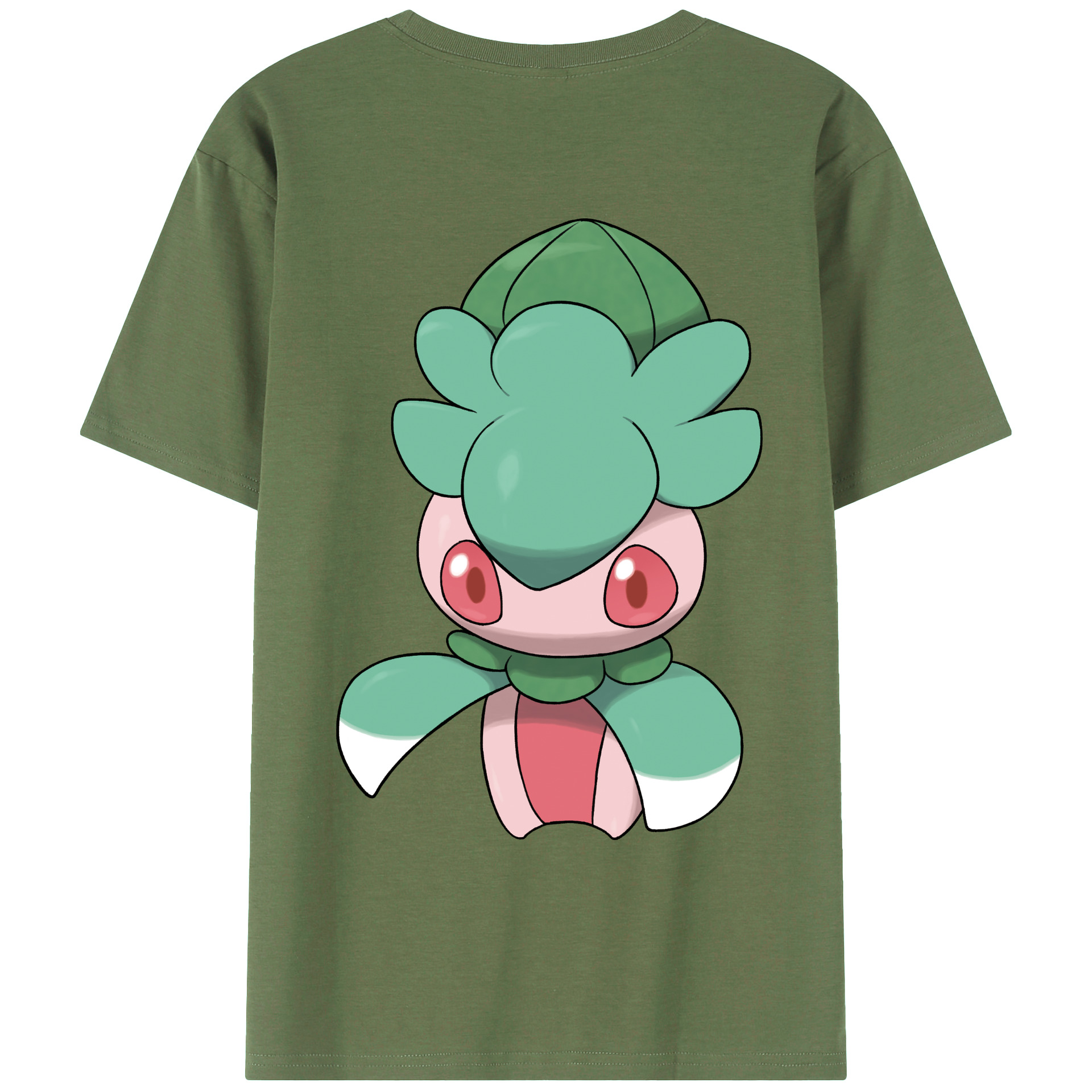 （画像用） ポケットモンスター Pokémon 綿100％ メンズ半袖Tシャツ（バックプリント） 通気性